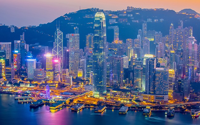 千庫網(wǎng)_暮光之城的我國 Hong 香港的維多利亞港_攝影圖編號(hào)295123